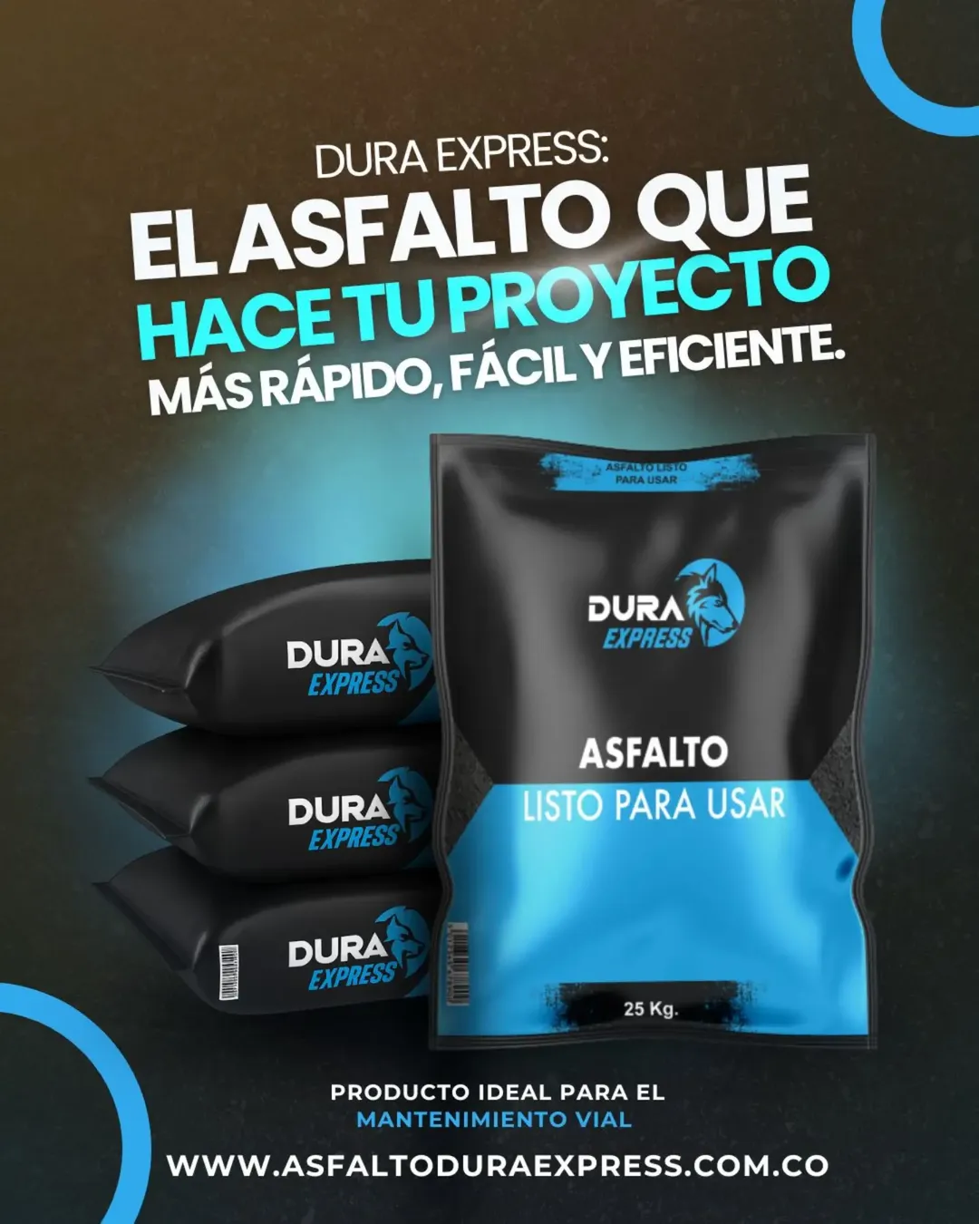 🔥 Haz que tu proyecto avance sin demoras. Con Asfalto Dura Express de SERNA obtienes superf